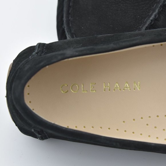 Cole Haan Women's Evelyn Bow Driver Driving Style Loafer, Black Nubuck, Size 7B - Picture 9 of 16